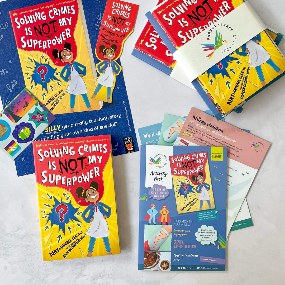 Solving Crimes is NOT My Superpower chapter book and activity pack
