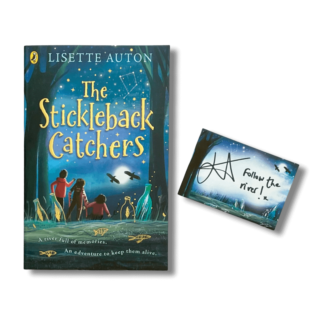 The Stickleback Catchers by Lisette Auton with a bookplate signed by the author