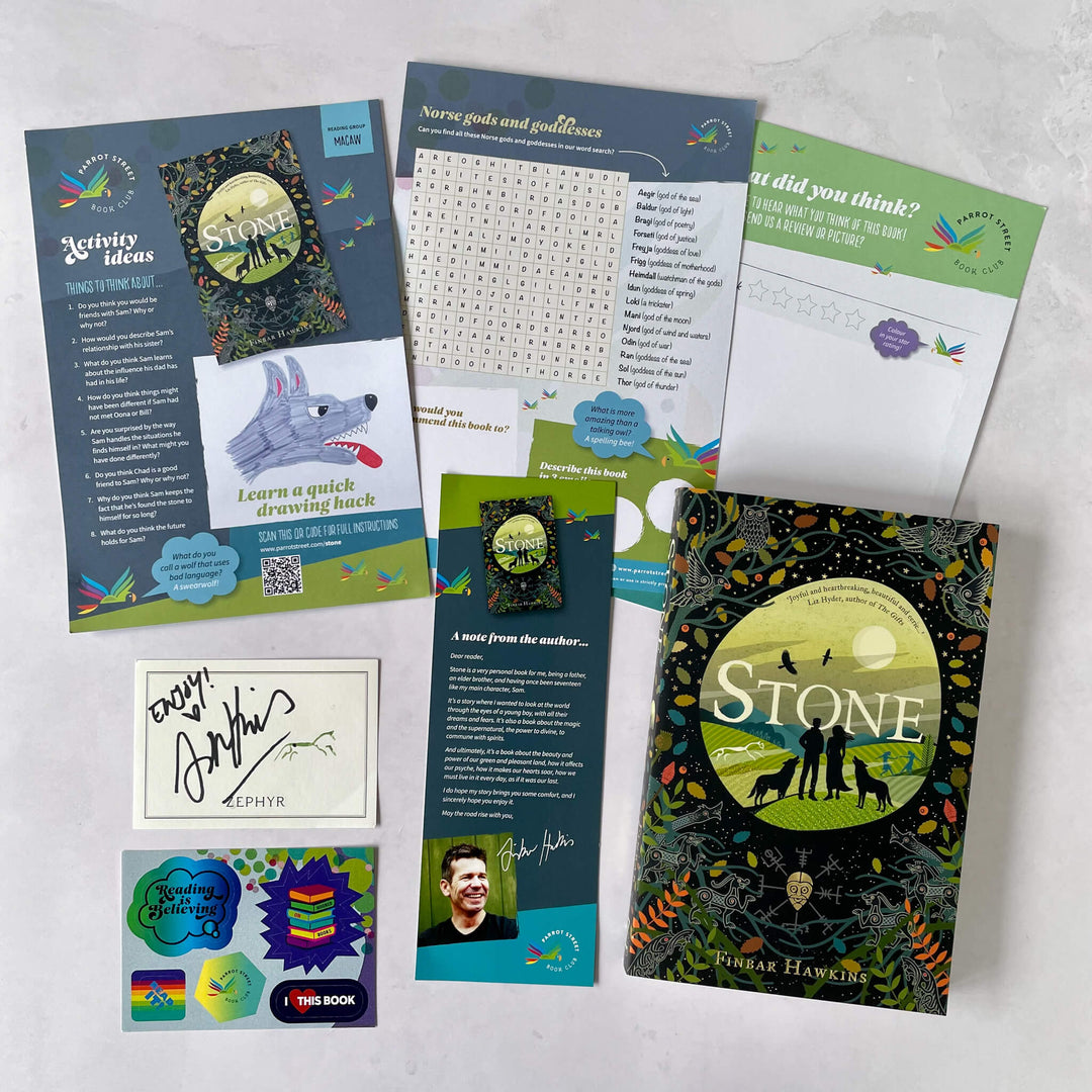 Stone book & activities | Parrot Street Book Club