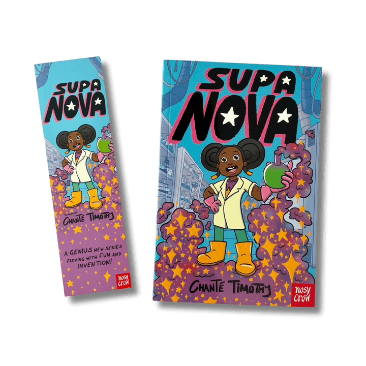 Cover of Supa Nova by Chante Timothy with accompanying bookmark