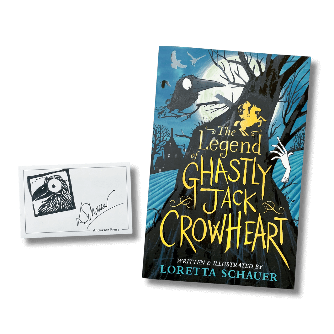 The Legend of Ghastly Jack Crowhear by Loretta Schauer with a bookplate signed by the author