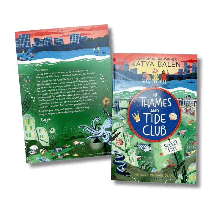The Thames and Tide Club by Katya Balen and an accompanying printed letter from the author