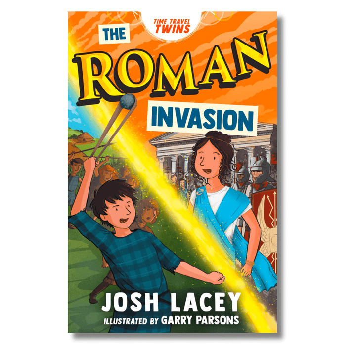 The Roman Invasion by Josh Lacey, part of the Time Travel Twins series