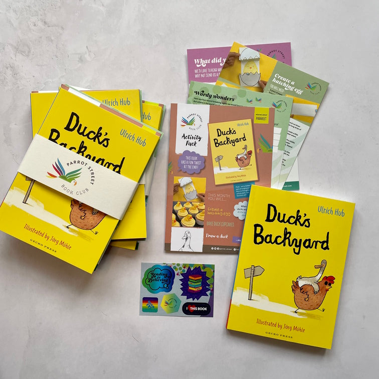 Duck's Backyard chapter book and activity pack
