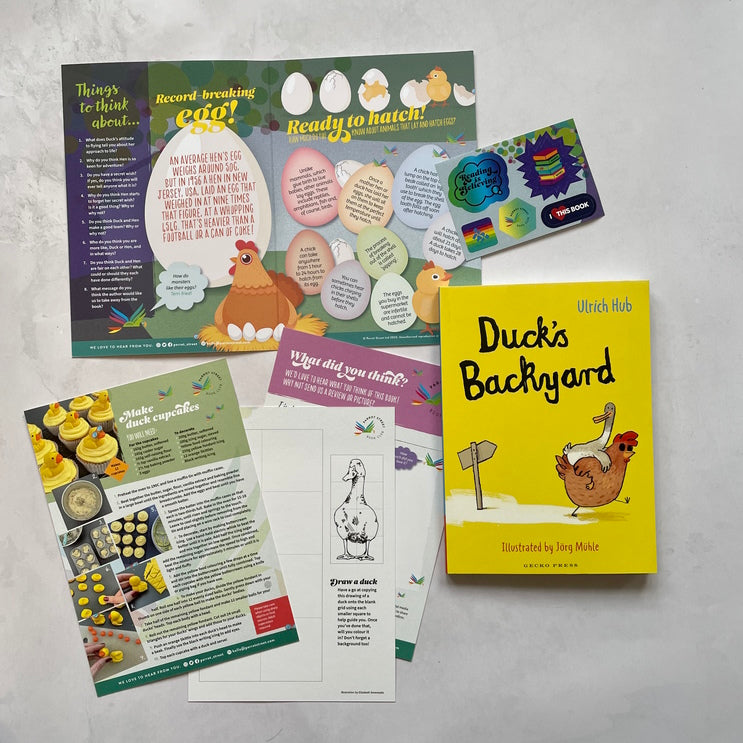 Duck's Backyard chapter book and activity pack