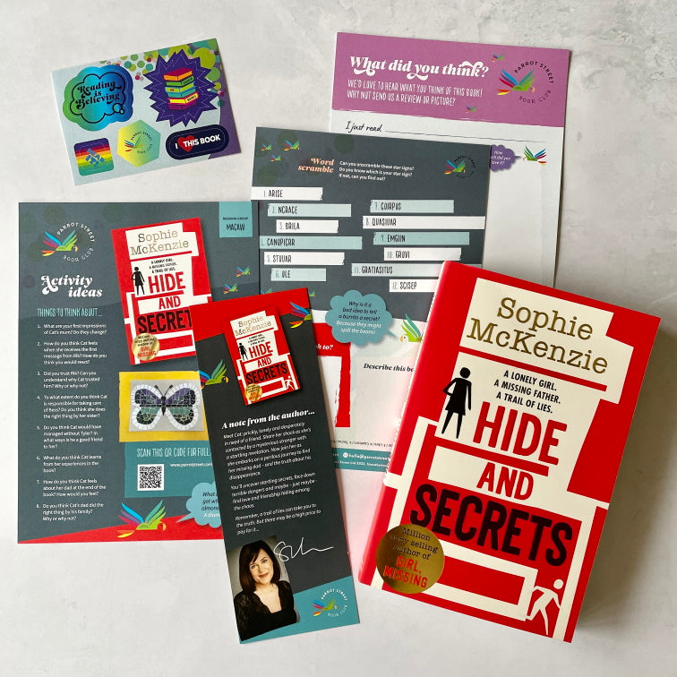 Hide and Secrets chapter book and activity pack
