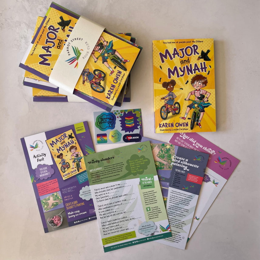 Major and Mynah chapter book and activity pack