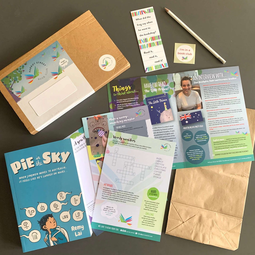 Pie in the Sky by Remy Lai and accompanying activity pack. 