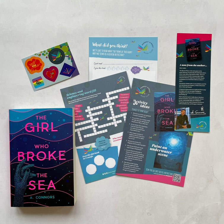 The Girl Who Broke the Sea book and activity pack