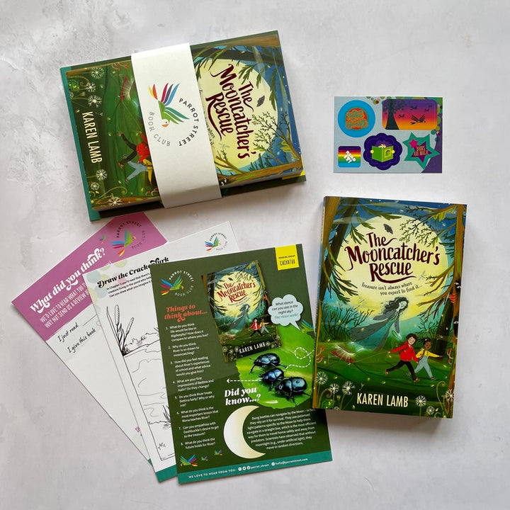 The Mooncatcher's Rescue chapter book and activity pack